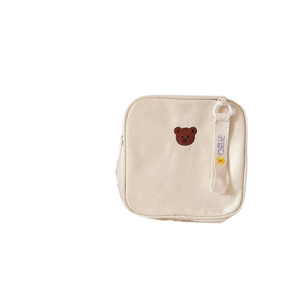 Bear Children School Bag Square Cute Shoulder Bag Personality Cartoon Backpack  Gift