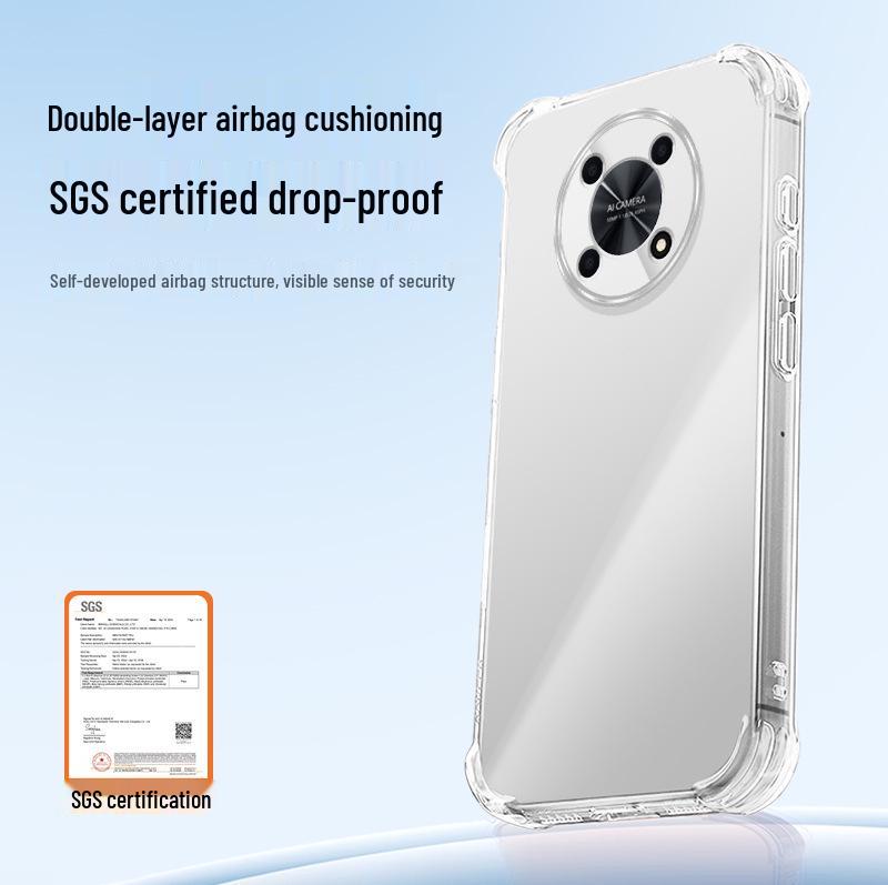 Прозрачный чехол для телефона Huawei Enjoy 50 Pro: Углы с подушками безопасности, Защита от падений, Высококачественный ТПУ, Стиль Ins