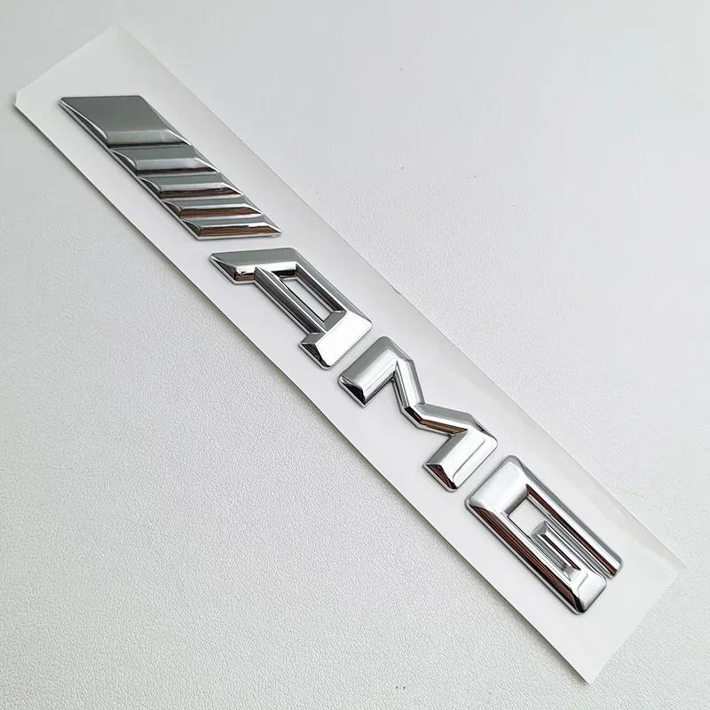 3D ABS Черный Логотип Эмблема AMG Буквы Значок на Багажник Автомобиля Для Mercedes Benz W204 W205 W176 W177 W212 W213 Наклейка AMG Аксессуары