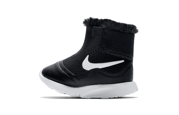 Nike Tanjun HI Athleisure Термо Высокие Спортивные Повседневные Кроссовки Черно-Белые Для Младенцев И Малышей 922870-005