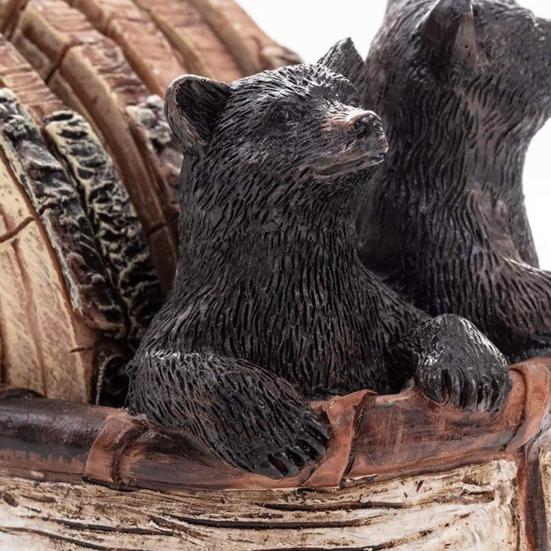 1 комплект подставок с подставкой для каноэ Black Bear, держатель для сковороды из смолы ручной работы, термостойкая подставка под стакан, коврик для украшения дома в фермерском стиле