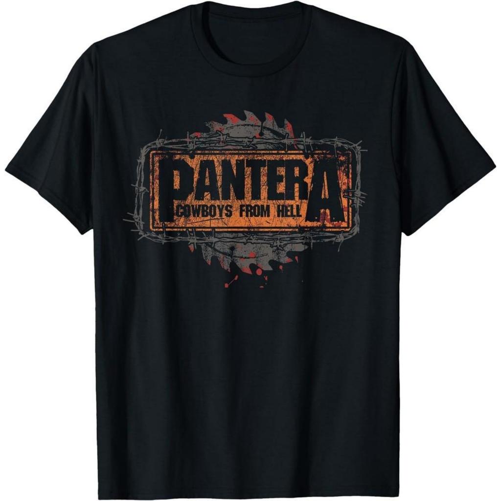 Футболка Pantera Hard Rock Metal Cowboys From Hell Saw Logo Подарок для фанатов Унисекс Футболка
