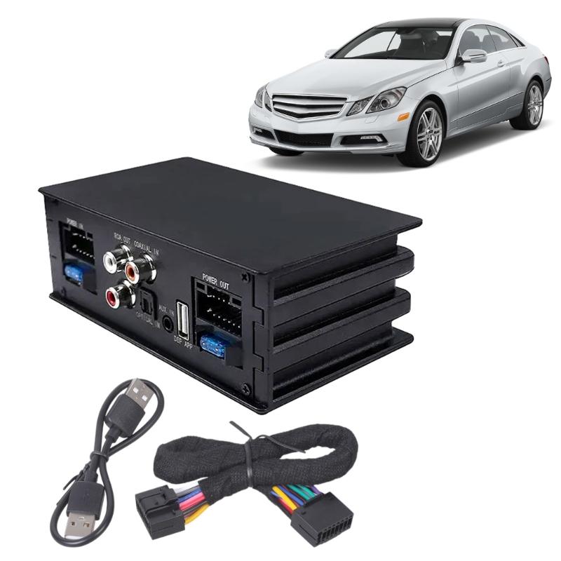 Автомобильный радиоприемник стерео цифровой сигнальный процессор 4x50 Вт автомобильный усилитель AUX оптический коаксиальный вход усилитель