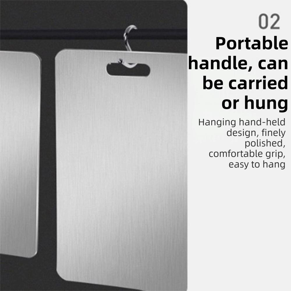 Stainless Steel Double Sides Cutting Board Thickened Chopping Board Kitchen
