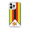 Coque iPhone - Multicolore - Drapeau Zimbabwe - Souple - Compatible iPhone 14 Pro Max