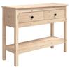 VidaXL Console Table 100x35x75 Cm Solid Pine Wood 814624