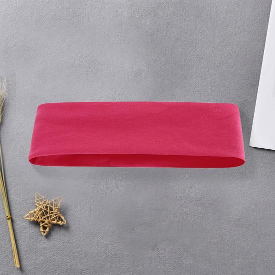 Women Men Headband High Elastic Solid Color Wide Hair Band Breathable Elastic Hair Tie