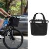 Foldable Bicycle Front Basket Aluminum Zinc Zinc Alloy Frame Mountain Bike Bags Pet Dog Carry Pouch  Outdoor