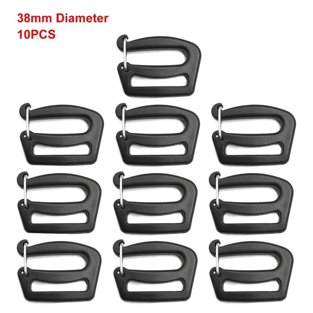 5/10 шт. Черный G-образный крючок 26/38 мм Пряжка для ремня Новые пряжки для стропы для уличного багажа, мешка, рюкзака