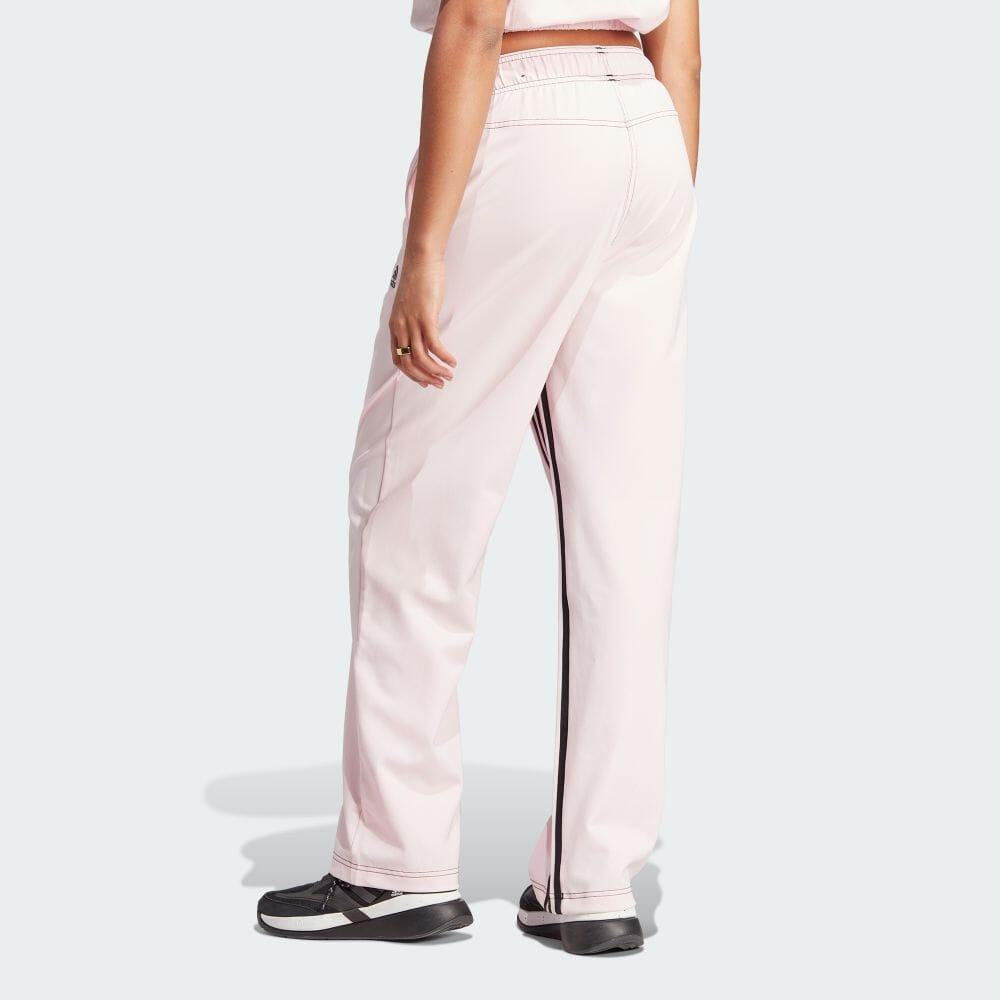 Adidas Knitted Sweatpants Unisex Pink Moderate Wide Leg Pants IM4978