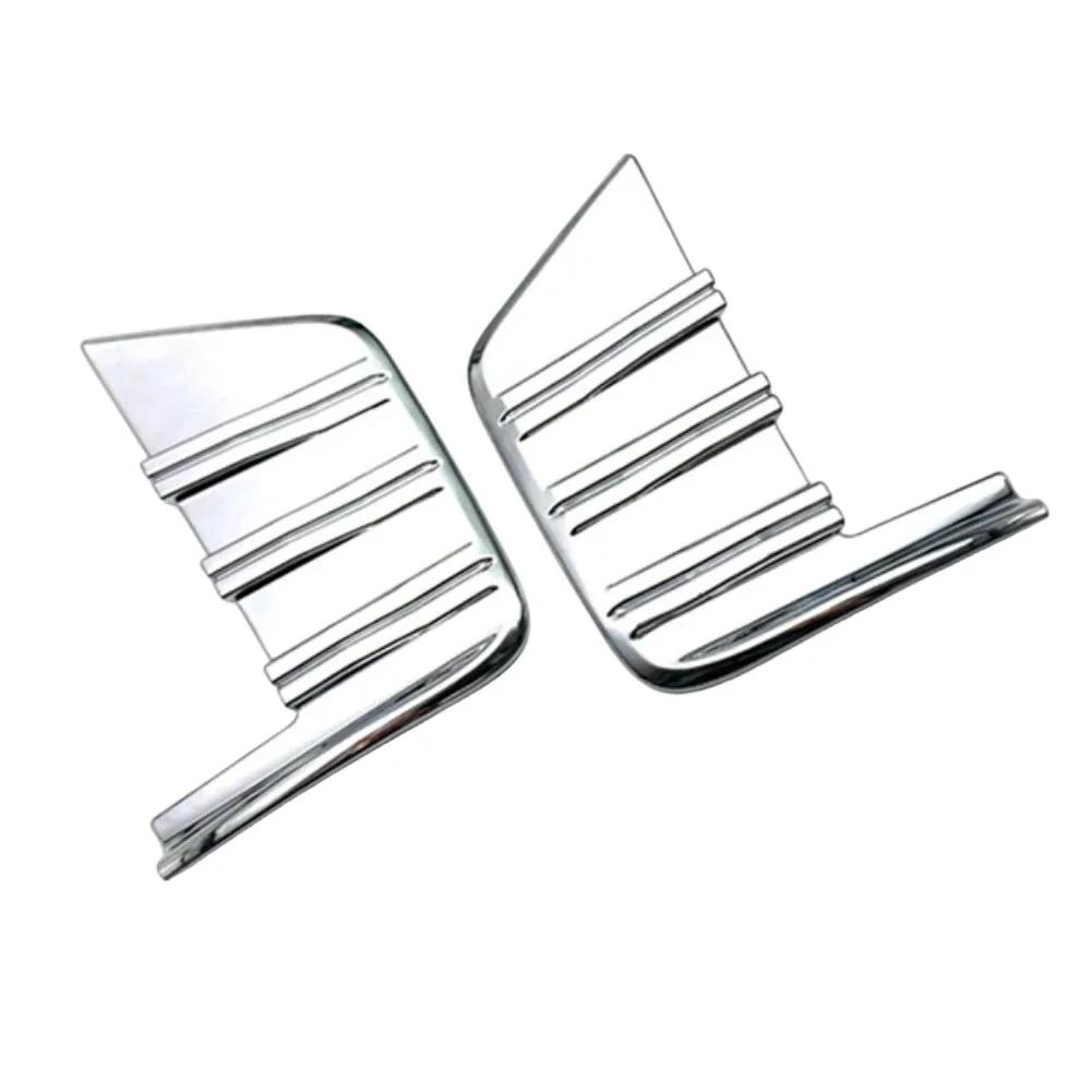 For Chevy FOR Silverado 2019-2026 Chrome Front Bumper Side Vent Cover Trim Bezel Bumper Decoration Styling