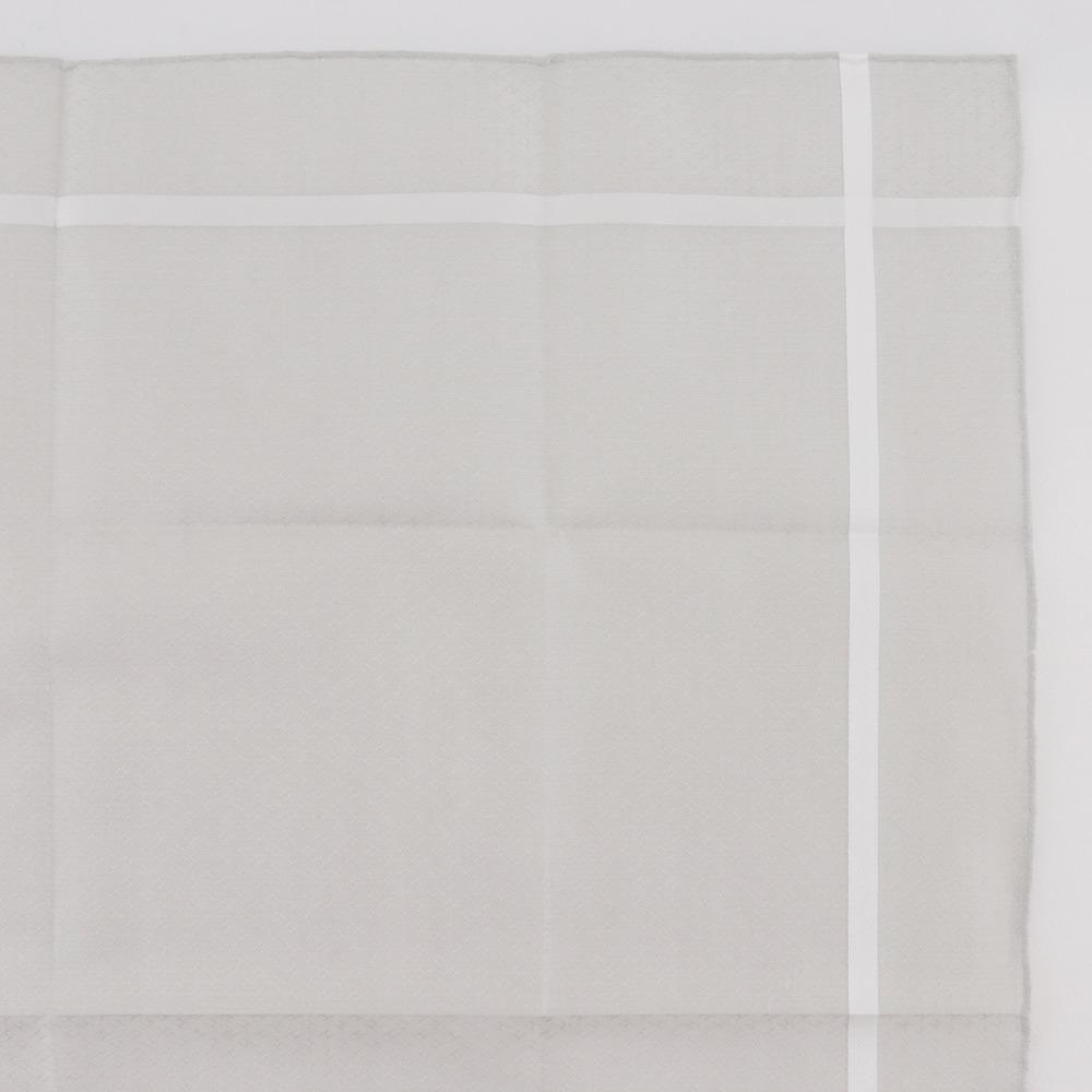 HERMES Jacquard H handkerchief Handkerchief 2 pieces set Gray / light blue cotton mens Used
