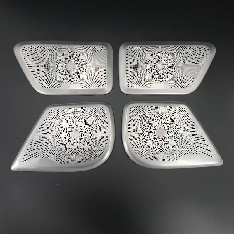 For Mercedes-Benz V-Class W447 2015- Car Speaker Cover Stainless Door Loudspeaker Sound Pad Trim Frame Sticker