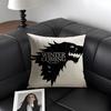 WWinter ComingG Stark Dragon Cushion Cover Natural Linen Organic Fabric DoubleSided Printing Sofa Home Decor Gift Pillow Case