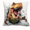 1/4pcs Dinosaur-Printed Pillowcases for Vivid Bedroom Decor Sofa cushion cover home bedroom room decoration