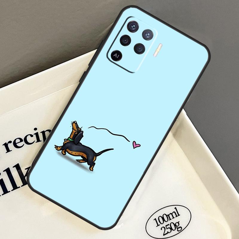 Dachshund Dog For Oppo A18 A38 A58 A78 A98 A5 Pro A96 A76 A16 A94 A74 A54 A15 A40 A60 A80 A17 A57 A77 Case