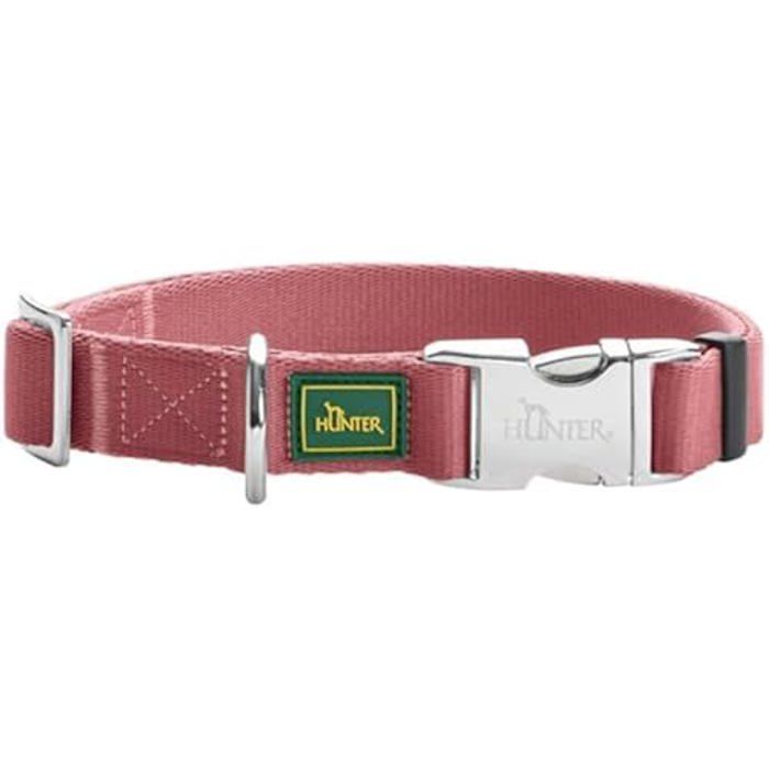 Dog Collar - HUNTER - Inari - Lightweight Aluminum - Pastel Red - Size XL