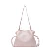 IELGY Korean Version of Fashionable Pleated Bag, Fashionable Foreign Sense Casual Bucket Bag, Textured Trendy Messenger Bag