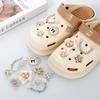 10PCS Fashion Shoe Charms Set Accessories Hole Shoe Buckle Crystal Pearl Damond Chain Shoe Flower DIY Shoes Decorations Gift