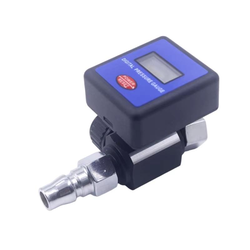 Air Compressor Pressure Regulator with Digital Pressure Gauge and Push Button Drain Valve for Quick Maintenance and Reliable Use