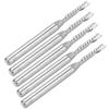 5pcs CNC End Mills Spiral Tungsten Steel Single Flute Milling Cutter 3.175x2x12x38mm