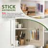 [2pcs-Large Acrylic Straw Holder] Transparent Acrylic Straw Storage Box | Reusable, Ultra-Adhesive Cabinet Door Installation