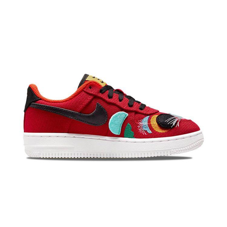 Nike Force 1 LV8 PS Кроссовки для детей на Китайский Новый год Красный Gym-Red Белый DQ5071-601