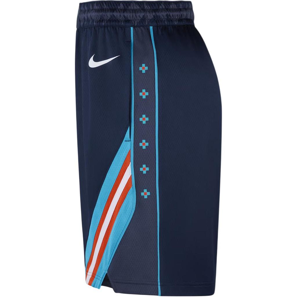 Nike Dri-Fit Oklahoma City Thunder Логотип Эластичный Пояс Пятиточечные Повседневные Шорты Мужские шорты HM6058-437