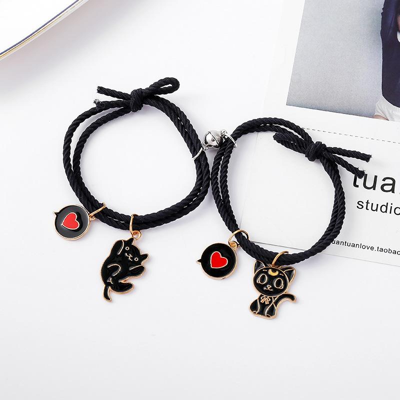 1 пара кошек, пара, веревка, магнитный браслет, повязка на голову