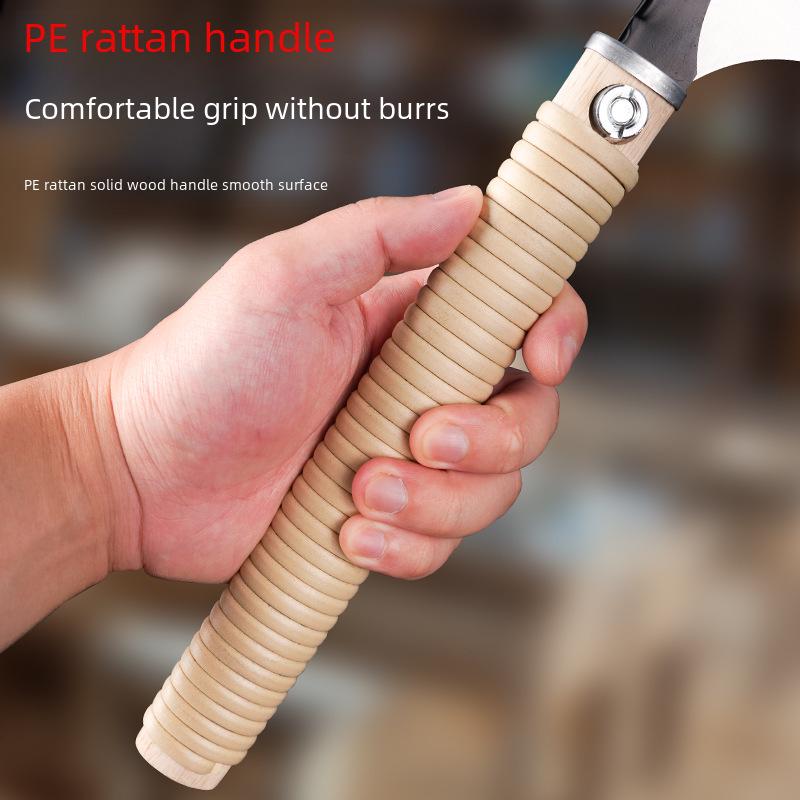 Японская двухсторонняя пила по дереву с ротанговой ручкой для поперечной резки и шиповых работ