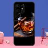 Кейс для сигар и виски для Samsung Galaxy S24 S23 S22 Ultra S20 S21 FE Note 20 S8 S9 S10 Note 10 Plus Чехол