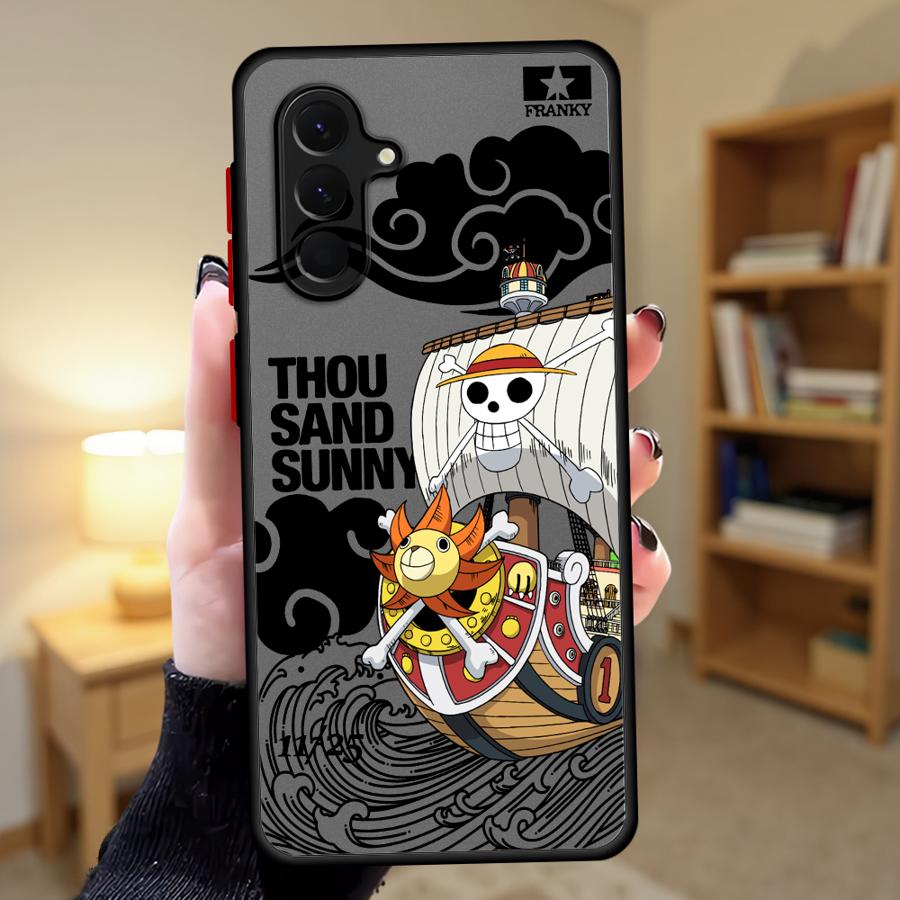 Чехол с логотипом аниме One Piece для Samsung Galaxy A73 A33 A35 A17 A52 A14 A23 A56 A55 A16 A15 A52S A72 A34 A36 A53 A54
