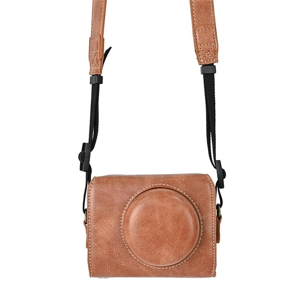 ZV1F Чехол-сумка из ПУ кожи для камеры Sony ZV-1F ZV1F, чехол на весь корпус с ремешком