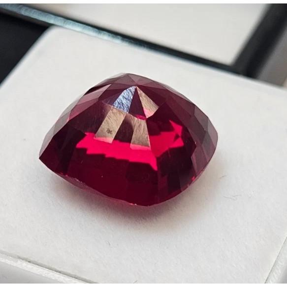 Mozambique Red Ruby Cushion Cut 10-11 Ct Stunning Certified Loose Gemstone