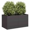 VidaXL Planter Black 80x40x40 Cm Cold-rolled Steel, Flower Pot, Plant Stand, Raised Bed, Support of 860668