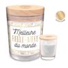 [R6059] - Scented Candle 'Best Mother-in-law In the World' (cotton Flower) - 92x70mm