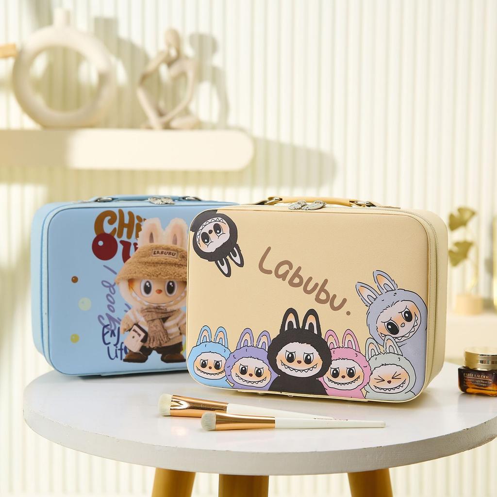Children's Travel Makeup Bag, Cartoon Large-capacity Storage Box, Suitcase, Waterproof Makeup Case