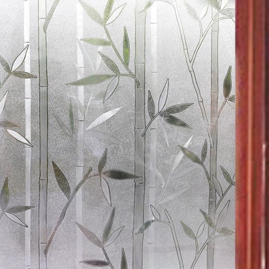 Window Stickers 3D Self Adhesive PVC Decorative DIY Glass Film for Bathroom