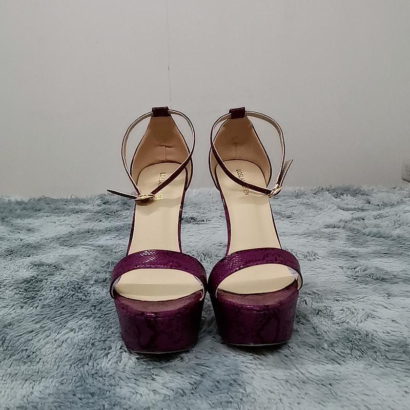 Women Sandals Sexy Open Toes 14cm Sexy Supper High Heels Patent Leather Nighclub Platform Party Red Wedding Shoes