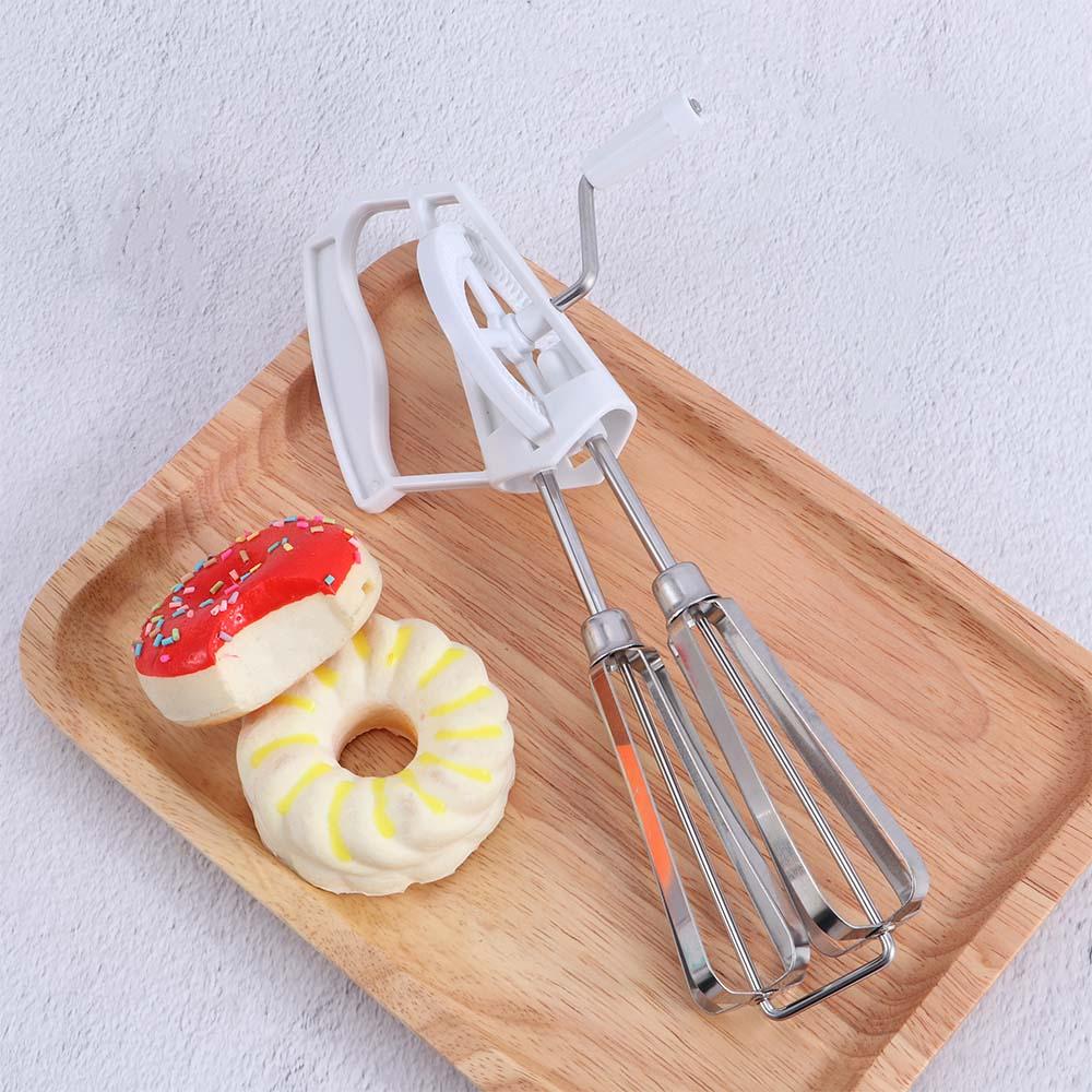 Convenient Rotary Kitchen Baking Hand Held Whisk Mixer Egg Beater Blender Cooking Tool