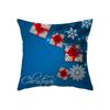 Christmas Theme Snowflake Christmas Decoration Print Pattern Cushion Cover Home Living Room Sofa Decoration Pillow Pillow Cover