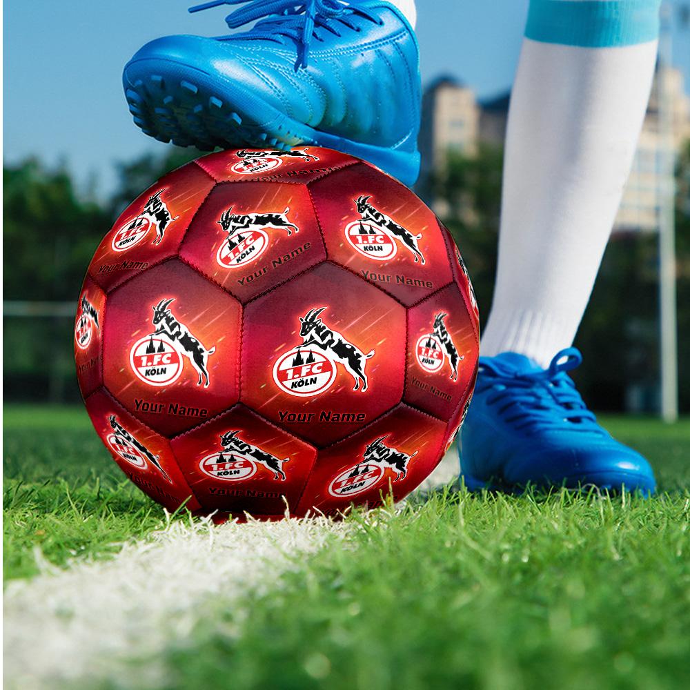 FC Köln Fashion Size 5 Football Wearproof Non‑Slip Soccer Ball For Sports Training Entertainment Use
