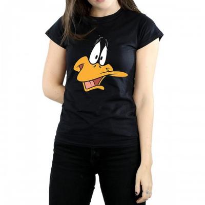 Женская/женская хлопковая футболка Daffy Duck