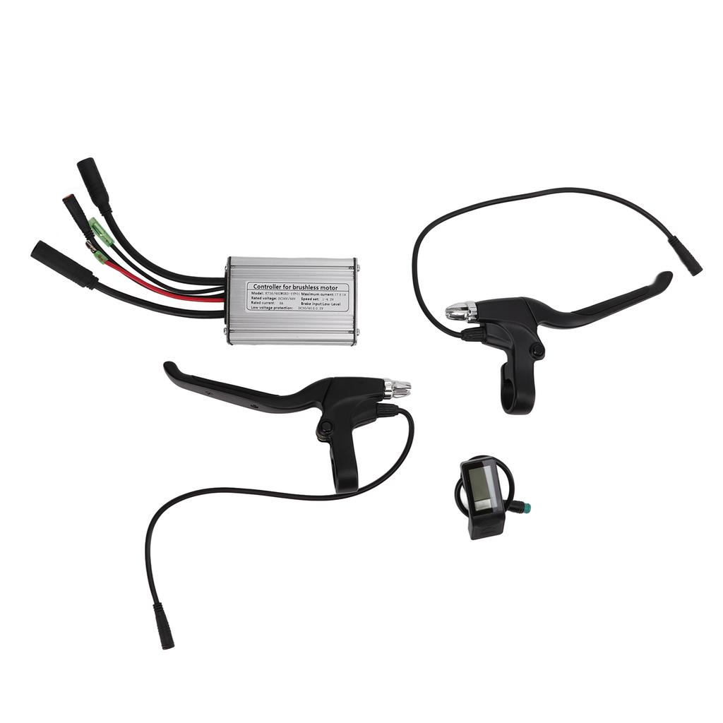 36V 48V 350W Контроллер бесщеточного двигателя электровелосипеда с ЖК-дисплеем LCD4, датчиком помощи педалям, тормозной ручкой