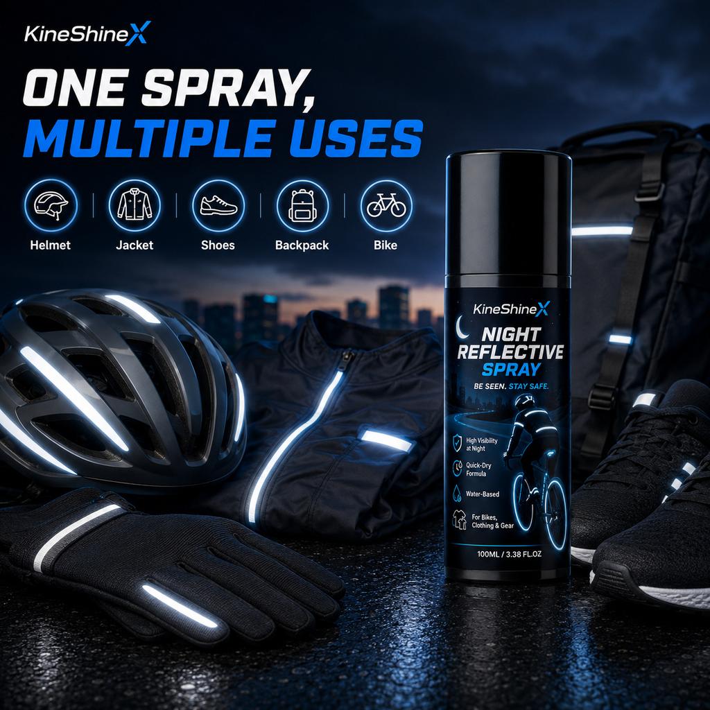 100ml Night Riding Reflective Spray Paint, Luminous Fluorescent Spray for Night Warning Markers