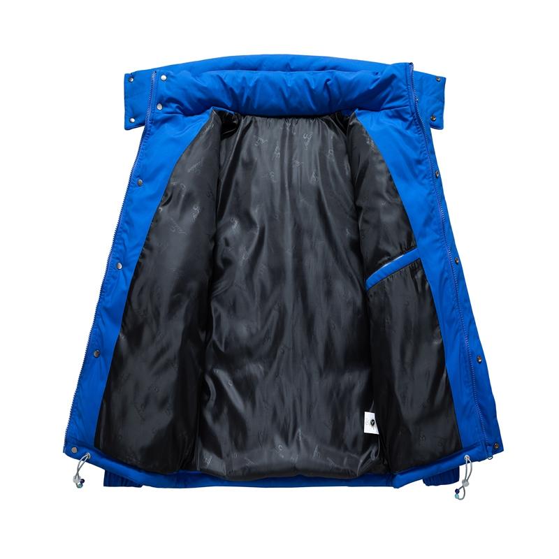 Мужская зимняя длинная модная брендовая куртка с хлопковой подкладкой, модная повседневная кашемировая куртка больших размеров с хлопковой подкладкой