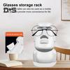 Eyeglasses Holder Easter Island Head Glasses Display Rack Desk Sunglasses Holder Stand for Home Office Nightstand Decor