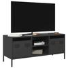 VidaXL TV Cabinet Black 101.5x39x43.5 Cm Cold-rolled Steel, TV Stand, TV Sideboard, Hi-fi Cabinet, TV Bench, Metal Cabinet, 851298