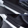 9pcs Vehicle Door Sill Protector Set Rubber Carbon Fiber Vinyl Stickers, Easy To Install Durable Entry Guards for Car Threshold Protection