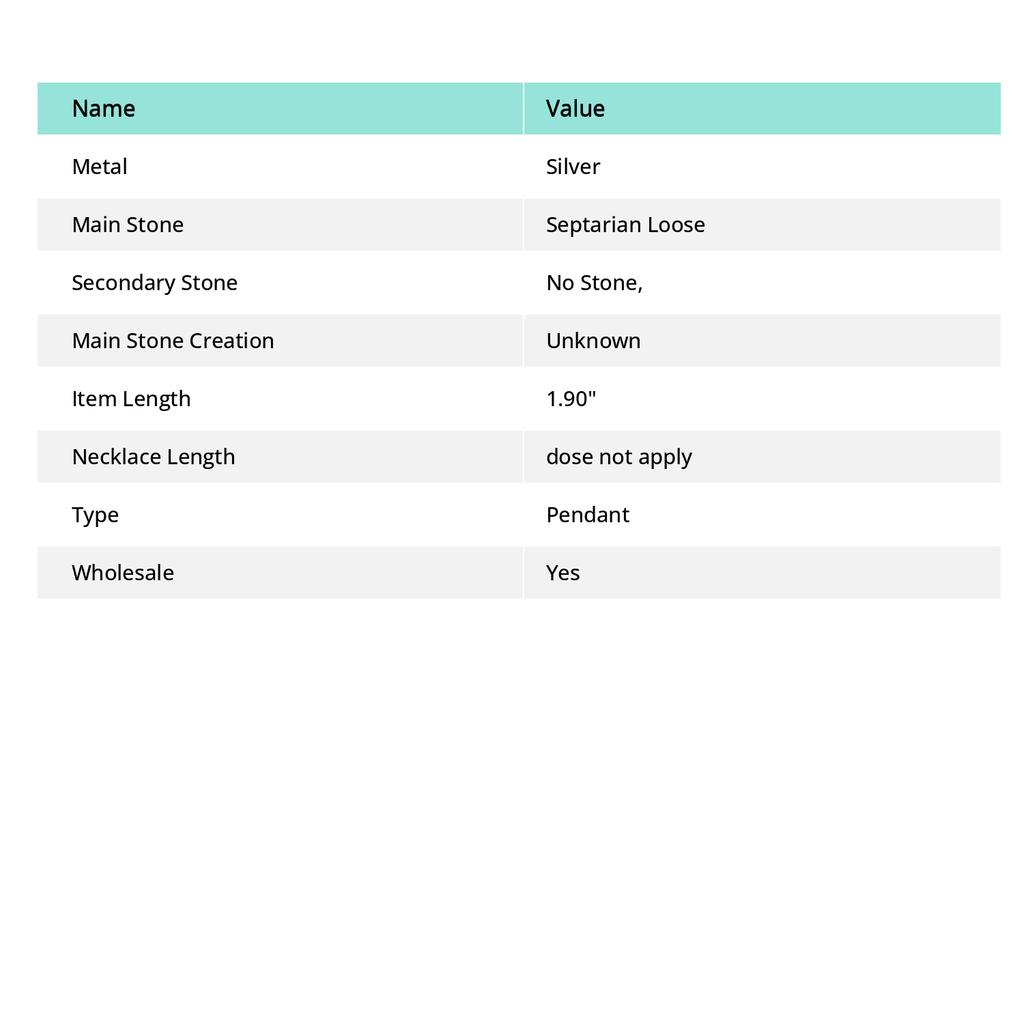 Септарианский подвеска из драгоценных камней ручной работы на годовщину, подарок, ювелирное изделие 1,9 дюйма, g5k20